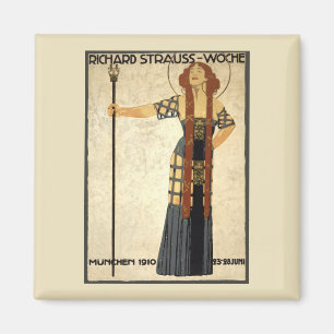  Art Nouveau Richard Strauss-Woche, München Magneet