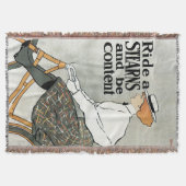  Art Nouveau, Ride a Stern Bicycles Bikes Deken (Voorkant)