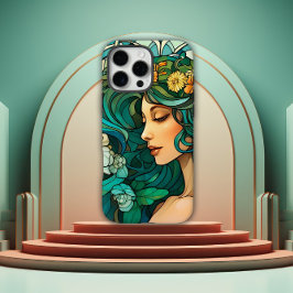 Art Nouveau romantische vrouw iPhone 16 Pro Max Hoesje