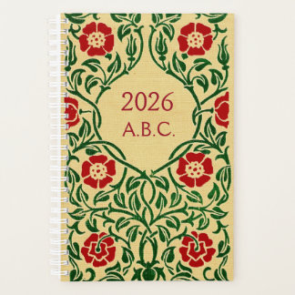 Art Nouveau Rose Date Planner 2026 (Monogramme)