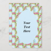 Art Nouveau Rose Weave Motif Invitation (Devant / Derrière)