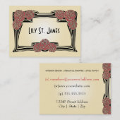 Art Nouveau Rozen Chubby Card Visitekaartje (Voorkant / Achterkant)