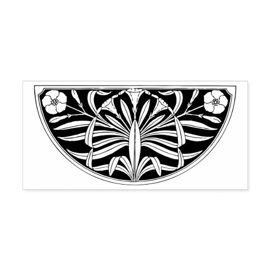 Art Nouveau Rubberstempel (Afrduk)