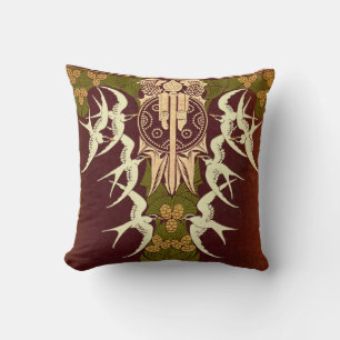 Art Nouveau Schots lezen Kussen