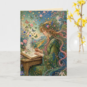 Art Nouveau schrijven in de wereld Kaart