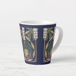 Art Nouveau Seashore Seashells Latte Mok