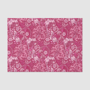 Art Nouveau Seaweed Floral, Fuchsia Pink Tissuepapier