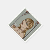 Art nouveau servet (Hoek)