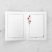 Art Nouveau Shalom wenskaart Kaart (Binnen)