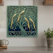Art Nouveau Songbirds Pat#11 ID1193 Tegeltje