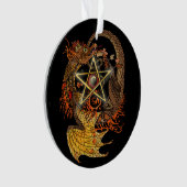 Art Nouveau Star/Pentacle Dragon Coloré (devant)