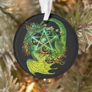 Art Nouveau Star/Pentacle Dragon couleur
