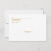 Art Nouveau stijl bruiloft Save The Date (Achterkant)