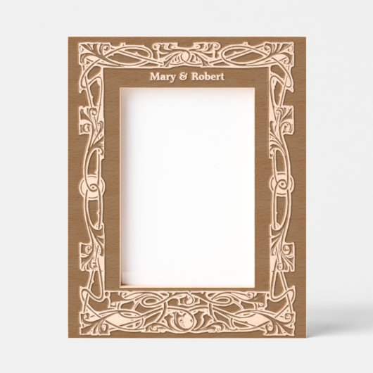 Art Nouveau stijl gebladerte rand Gegraveerde Lijstjes (Voorkant)