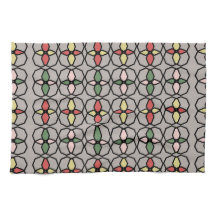 Art Nouveau  stijl grijs, geel, roze,