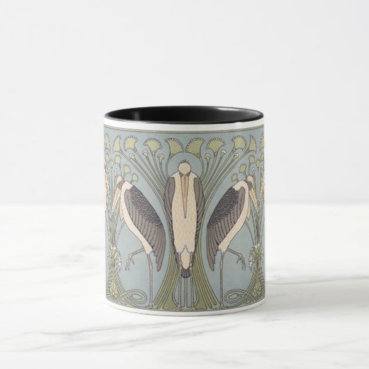  Art Nouveau Storks Mok (Midden)