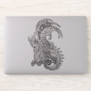 Art Nouveau Style Dragon Sticker