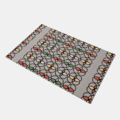 Art Nouveau  Style Grijs, groen, geel, Deurmat (Schuin)