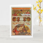 Art Nouveau Style, Mucha Kaart (Gele Bloem)