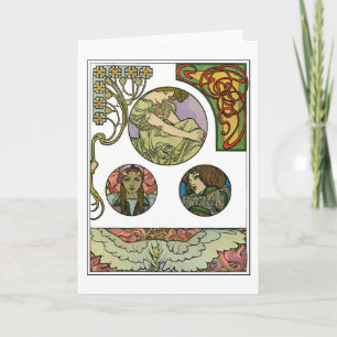 Art Nouveau Style, Mucha Kaart