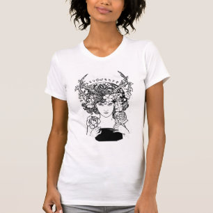 Art Nouveau Style Witch T-shirt