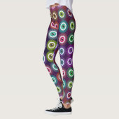 Art Nouveau Styles Mystical OEil Motif Leggings (Gauche)