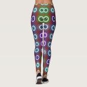 Art Nouveau Styles Mystical OEil Motif Leggings (Dos)