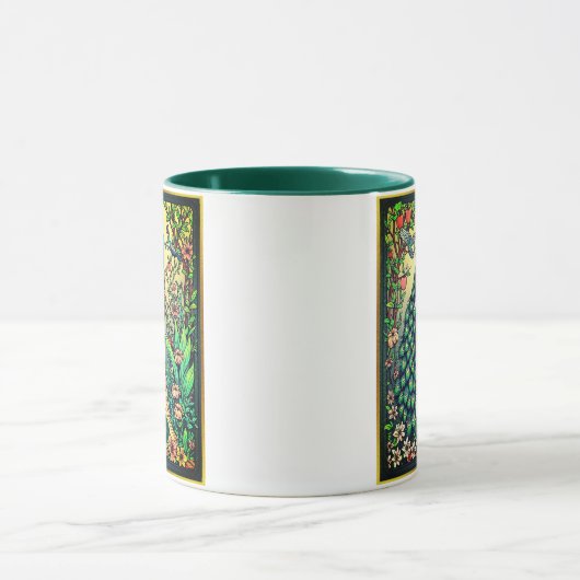 Art Nouveau Tarot Card, The Lovers Mok (Midden)