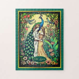 Art Nouveau Tarot Kaart, de geliefden Legpuzzel