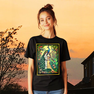 Art Nouveau Tarot Kaart, de geliefden Tri-Blend Shirt