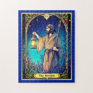 Art Nouveau Tarot Kaart, de kluizenaar Legpuzzel