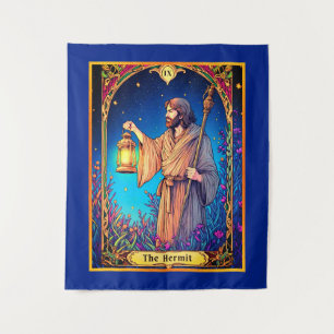Art Nouveau Tarotkaart, De Kluizenaar Wandkleed