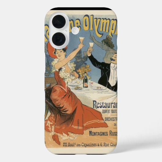  Art Nouveau, Taverne Olympia Restaurant Case-Mate iPhone Case (Achterkant)