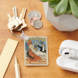  Art Nouveau, Taverne Olympia Restaurant Sleutelhanger