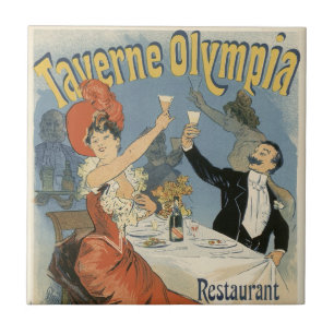 Art Nouveau, Taverne Olympia Restaurant Tegeltje