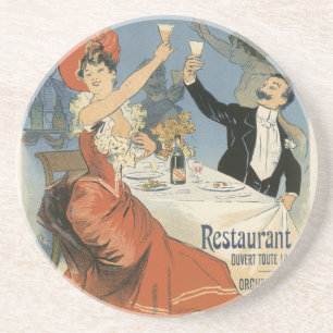 Art Nouveau, Taverne Olympia Restaurant Zandsteen Onderzetter