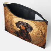 Art Nouveau teckel make-up tas (Open)