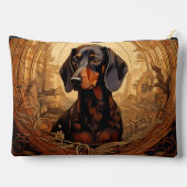 Art Nouveau teckel make-up tas (Achterkant)