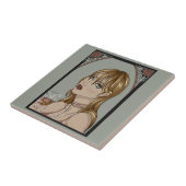 Art Nouveau Tegeltje (Zijkant)