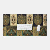 Art nouveau textielpatroon Christopher dressoir Bureaumat (Keyboard & Muis)