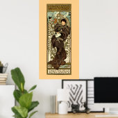Art Nouveau-theater en Mucha Poster (Thuiskantoor)