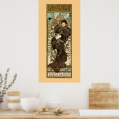 Art Nouveau-theater en Mucha Poster (Keuken)