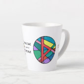 Art Nouveau Thurisaz Rune Latte Mok - DEFENSIE! (Rechterhoek)