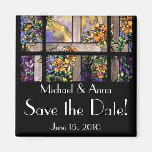 Art Nouveau Tiffany Glas in lood Bloemen Bloemen Magneet