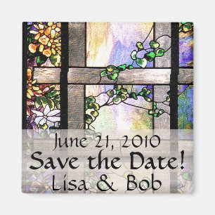 Art Nouveau Tiffany Glas in lood Bloemen Bloemen Magneet