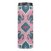 Art Nouveau Tile Floral Pattern Thermosbeker (Achterkant)