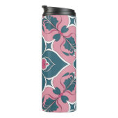 Art Nouveau Tile Floral Pattern Thermosbeker (Geroteerd rechts)