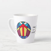Art Nouveau Tiwaz Rune Latte Mug - Victoire ! (Angle gauche)
