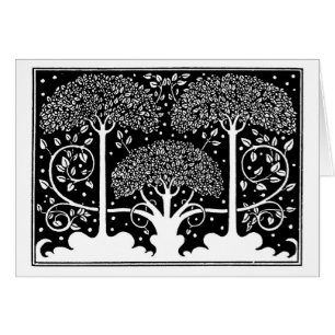 Art Nouveau Tree Beardsley Motif