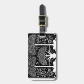 Art Nouveau Tree Beardsley Pattern Bagagelabel (Voorkant verticaal)